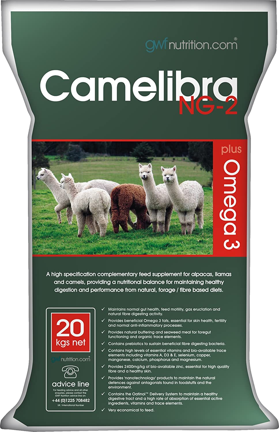 Wish List - GWF Nutrition Camelibra NG-2 Alpaca Lama and Camel Feed Supplement, 20 kg