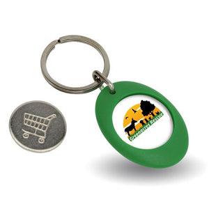 Keyring with Trolley Locker coin