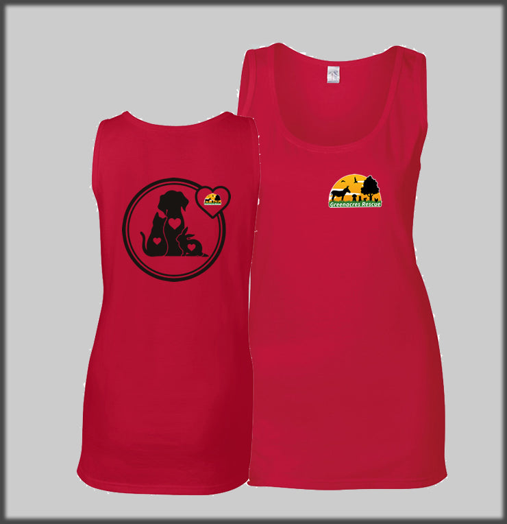 Ladies Vest Top, Heart