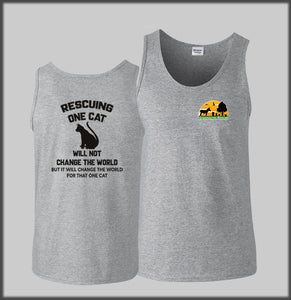 Mens Vest Top, Rescuing One Cat