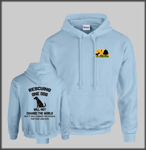 Adult Hoody, Rescuing one Dog
