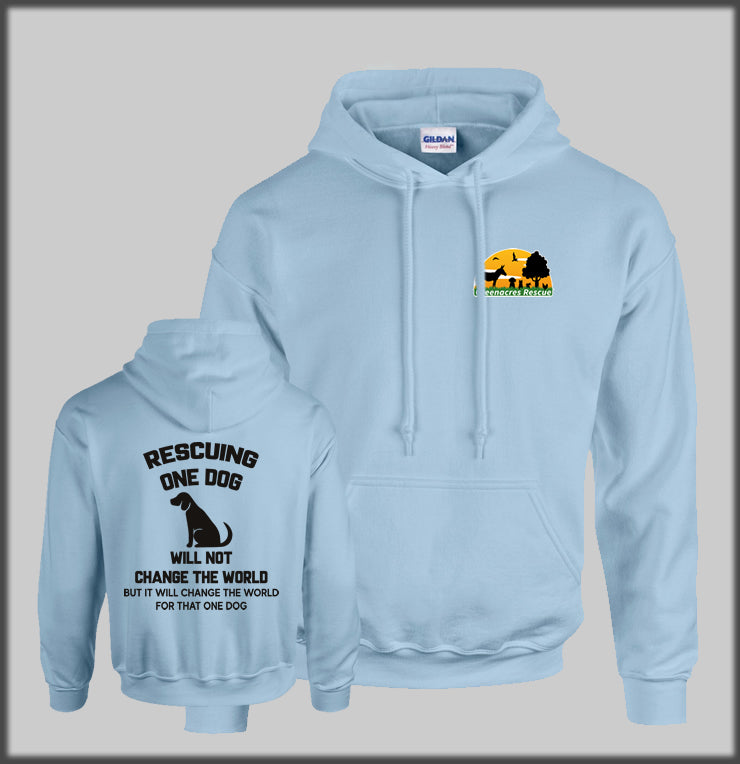 Adult Hoody, Rescuing one Dog