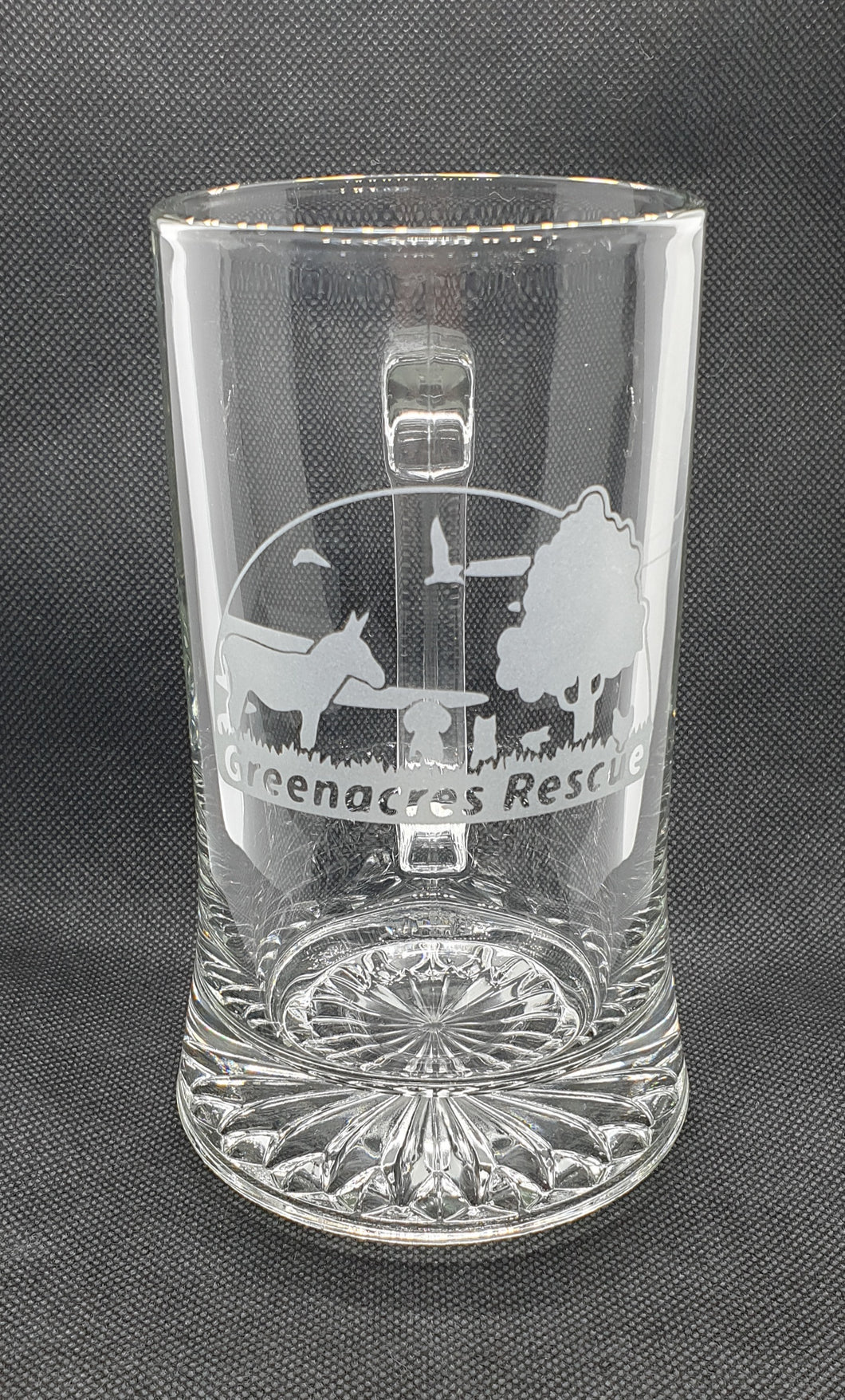 Engraved Tankard with Greenacres Logo